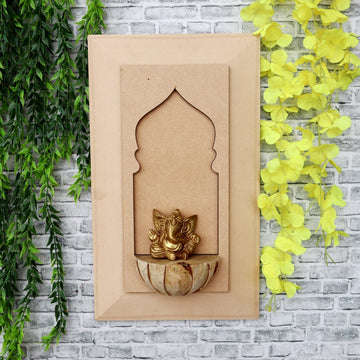 Antique Hand Carved Wood Log Jharokha Pattern D